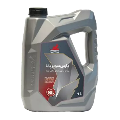 روغن موتور پارس سوپر پایا 20W50 با حجم 4 لیتر پلاستیکی فروشگاه انلاین سانیار