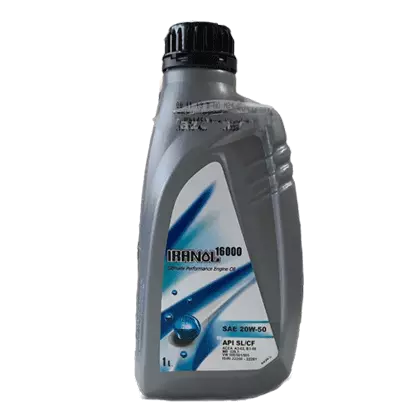 روغن موتور ایرانول16000 20W50 با حجم 1 لیتر پلاستیکی