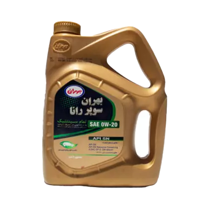 روغن موتور بهران سوپر رانا 0W20 (هیبرید) با حجم 4 لیتر پلاستیکی فروشگاه انلاین سانیار