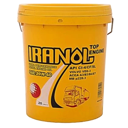 روغن موتور ایرانول تاپ انجین 20W50 با حجم 20 لیتر