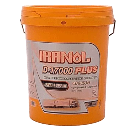 روغن موتور ایرانول D-17000 پلاس 15W40 با حجم 20 لیتر