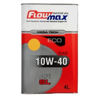 روغن موتور پارس فلومکس مگاتک اکو 10W40 SL با حجم 4 لیتر فلزی فروشگاه انلاین سانیار