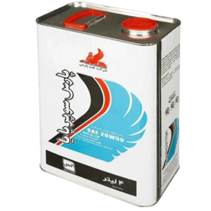 روغن موتور پارس سوپرپایا 20W50 با حجم 4 لیتر فلزی