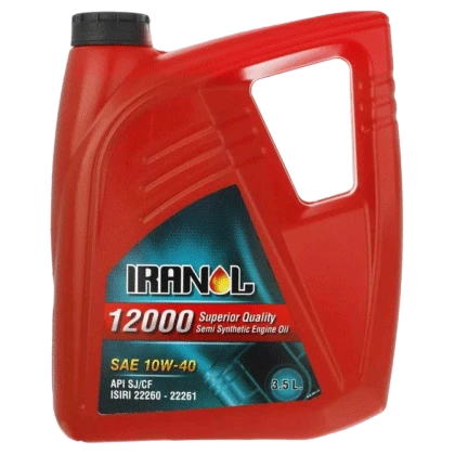 روغن موتور ایرانول 12000 10W40 با حجم 3.5 لیتر