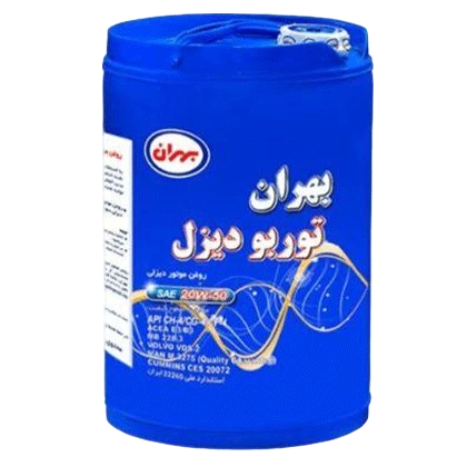 روغن موتور بهران توربو دیزل 20W50 با حجم 20 لیتر پلاستیکی