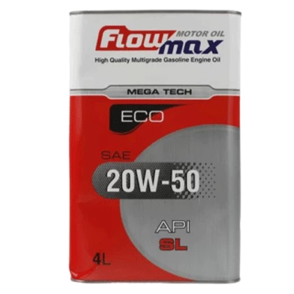 روغن موتور پارس فلومکس مگاتک اکوSL 20W50 با حجم 4 لیتر