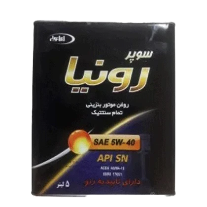 روغن موتور ایرانول سوپر رونیا 5W40 با حجم 5 لیتر فلزی فروشگاه انلاین سانیار