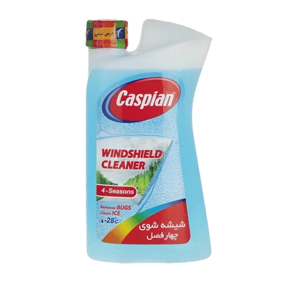 محلول شیشه شوی خودرو برند کاسپین با حجم 1 لیتر