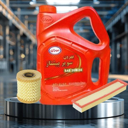 پکیج اقتصادی روغن موتور خودرو پژوTU3 207 ،روغن موتور بهران سوپر پیشتاز 20W50با حجم 4 لیتر،با فیلترهای سرکان-شماره یک