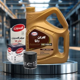 پکیج اقتصادی خودرو XU7(پژو405-سمندSE/LX-سورن)، با روغن موتور بهران رانا 20W50 ،4لیتر به همراه فیلترهای کاسپین-شماره ده