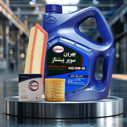 پکیج اقتصادی خودرو پژو 206 تیپ 5 و  6  با روغن 4 لیتری بهران سوپر پیشتاز 10W40 - به همراه فیلترهای سرکان- شماره یک