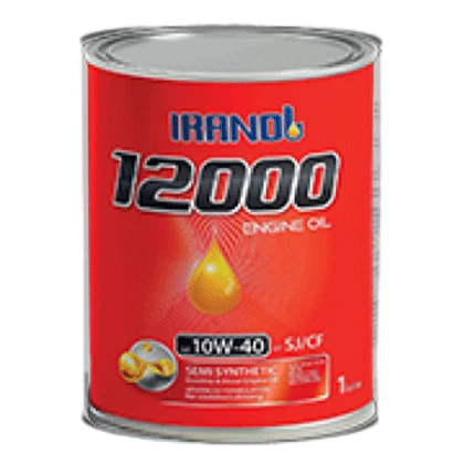 روغن موتور ایرانول 12000 10W40 با حجم 4 لیتر فلزی