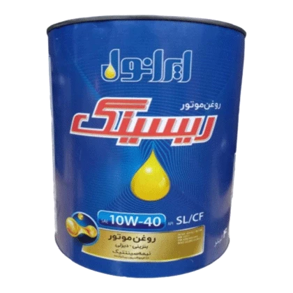 روغن موتور ایرانول ریسینگ 10W40 با حجم 4 لیتر فلزی