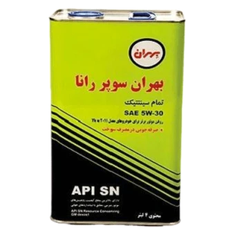 روغن موتور بهران سوپر رانا5W30 با حجم4 لیتر فلزی